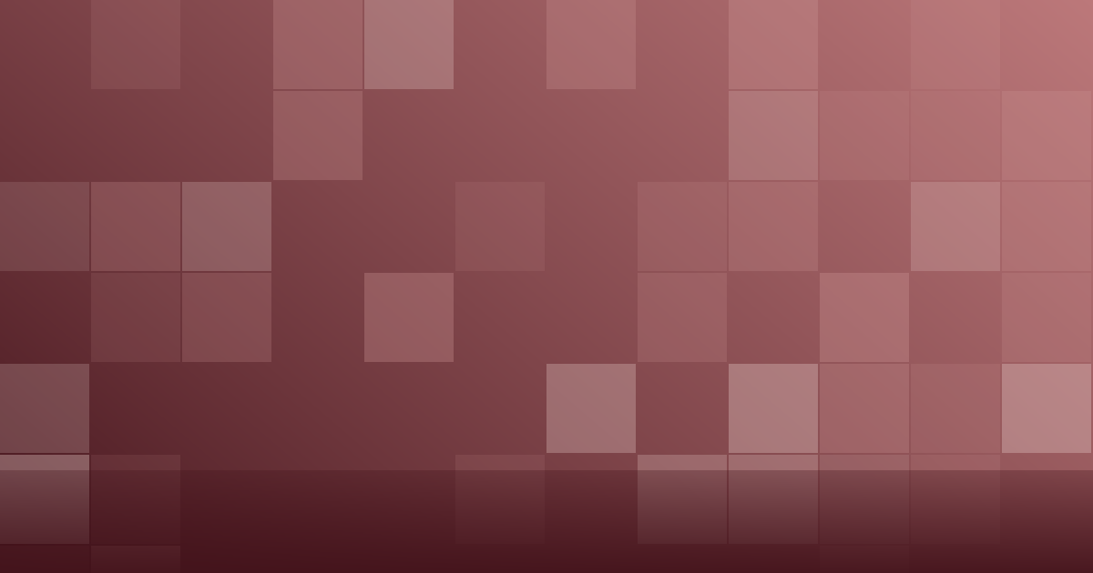 Composição gráfica em tons de vermelho escuro com blocos em grade, representando a identificação de clientes ausentes
