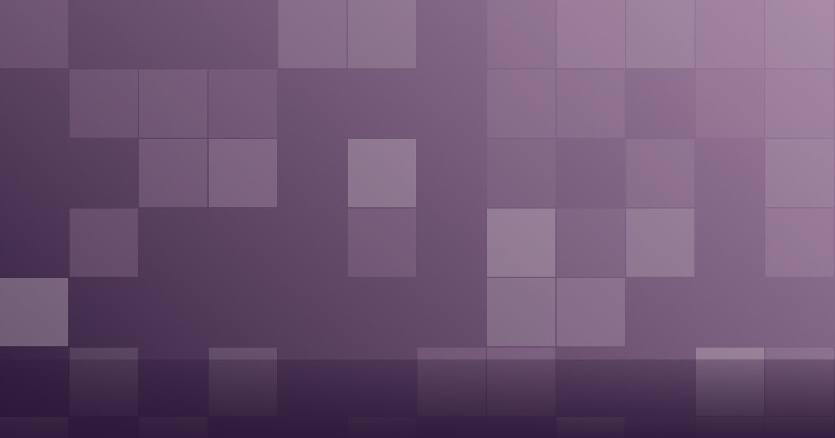 Composição gráfica em tons de roxo com blocos em grade agrupados, representando um conjunto de pessoas reunidas em torno de um ponto