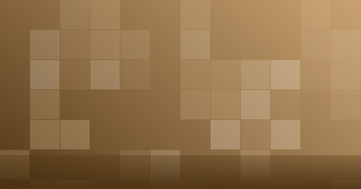 Composição gráfica em tons de âmbar com blocos em grade, representando combinações de produtos no caixa