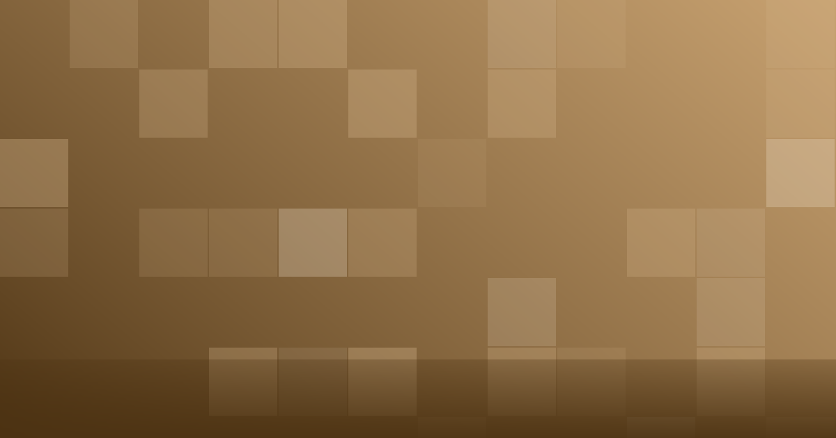 Composição gráfica em tons de âmbar com blocos em grade agrupados, representando conjuntos de produtos