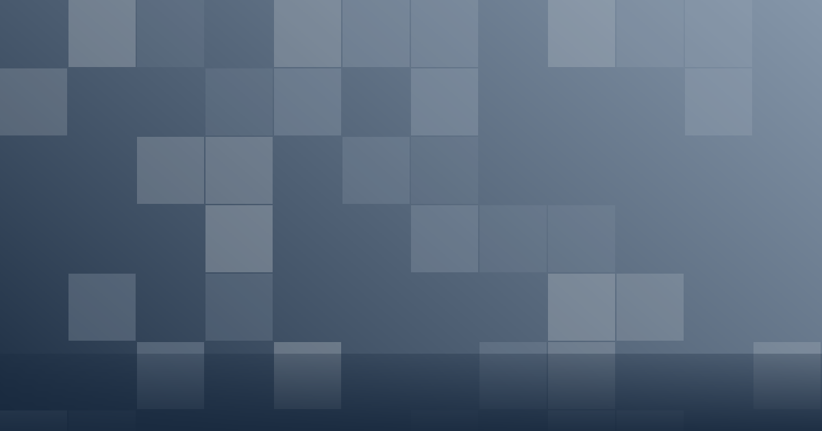 Composição gráfica em tons de azul-acinzentado com blocos em grade, representando organização e proteção de dados cadastrais