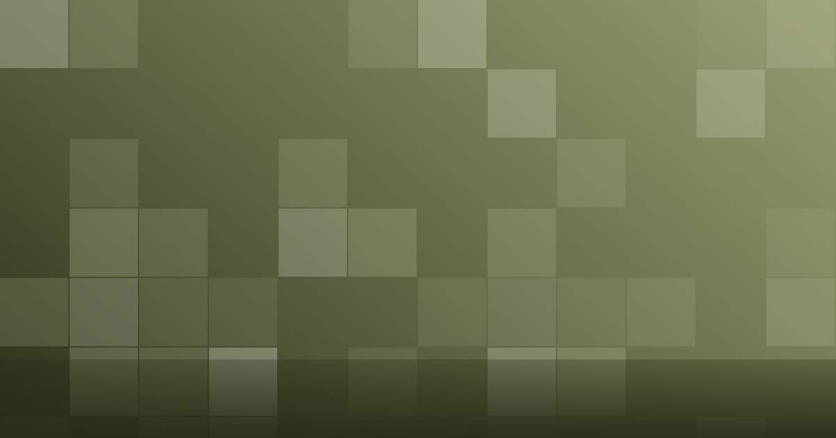 Composição gráfica em tons de verde-oliva com blocos em grade e gradiente suave, representando estímulos ambientais