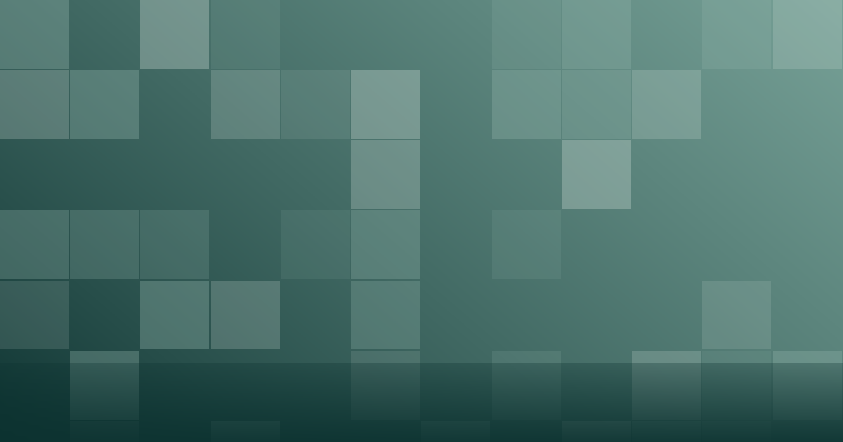 Composição gráfica em tons de verde-azulado com blocos em grade de tamanhos variados, representando múltiplos detalhes de contato