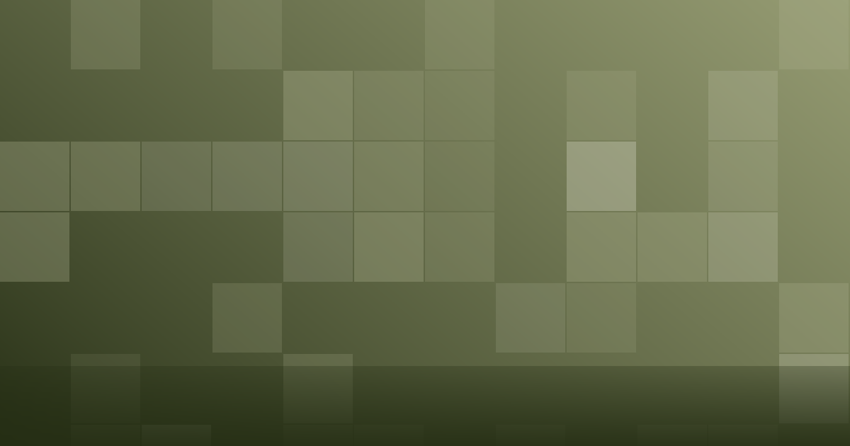 Composição gráfica em tons de verde-oliva com blocos em grade de tamanhos contrastantes, representando hierarquia de informação