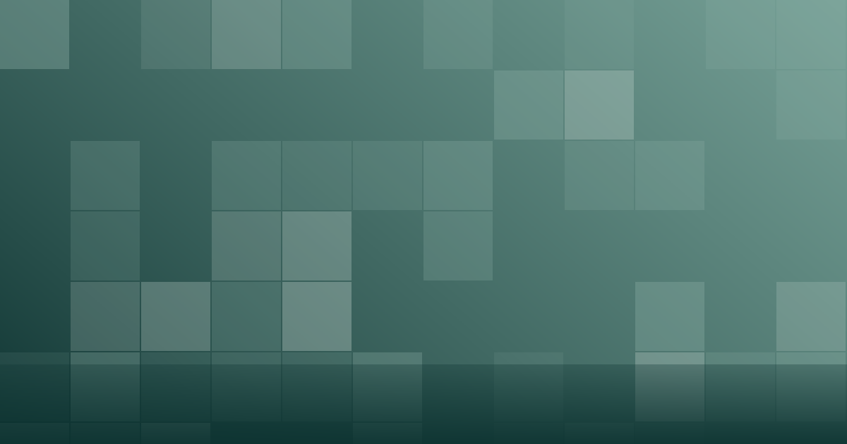 Composição gráfica em tons de verde-azulado com blocos em grade, representando o espaço reservado de experimentação