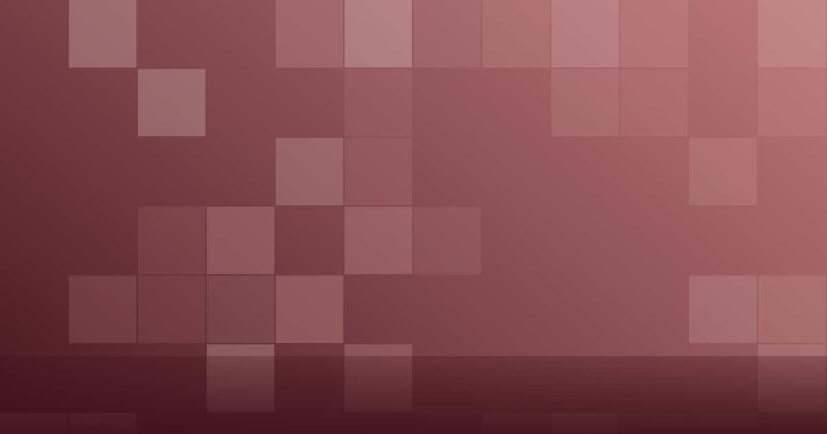 Composição gráfica em tons de vermelho escuro com blocos em grade espaçados, representando etapas ao longo do tempo