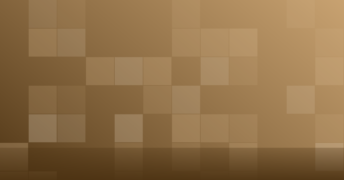 Composição gráfica em tons de âmbar com blocos em grade, representando faixas de valor de um mesmo produto