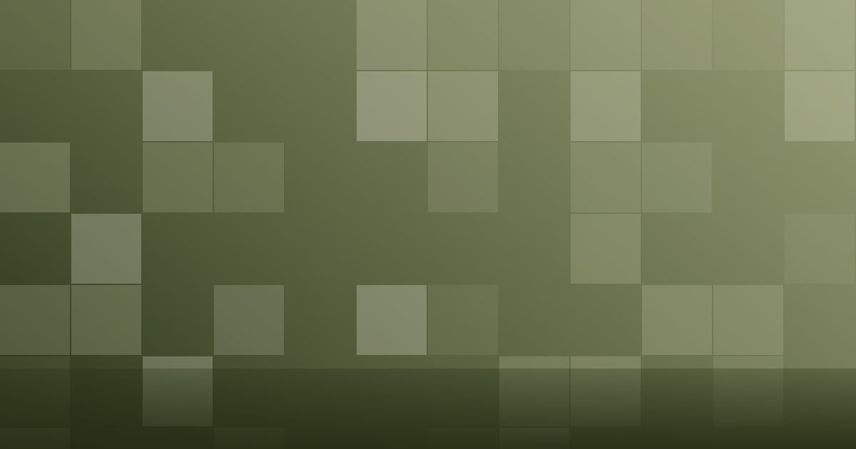 Composição gráfica em tons de verde-oliva com blocos em grade, representando o arranjo de uma vitrine